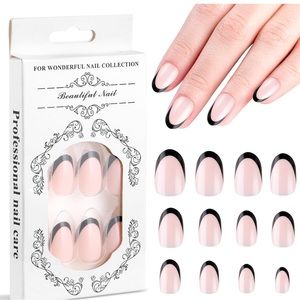Aster 24 Pcs French Tip Press on Nails.